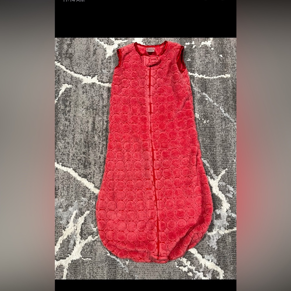 Red Textured Baby Sleep sack 6-12 mo